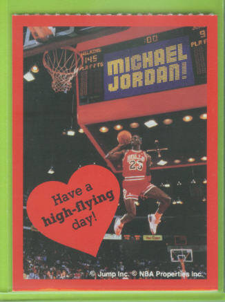 1991 Cleo Michael Jordan Valentines #2 Have a high-flying