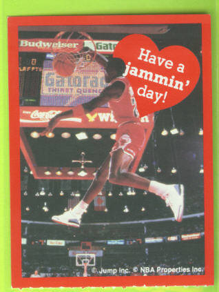 1991 Cleo Michael Jordan Valentines #3 Have a jammin' day