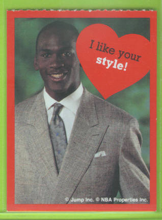 1991 Cleo Michael Jordan Valentines #4 I like your style