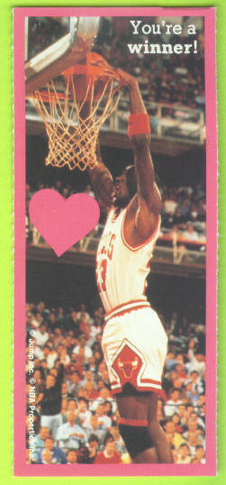 1991 Cleo Michael Jordan Valentines #9 You're a winner