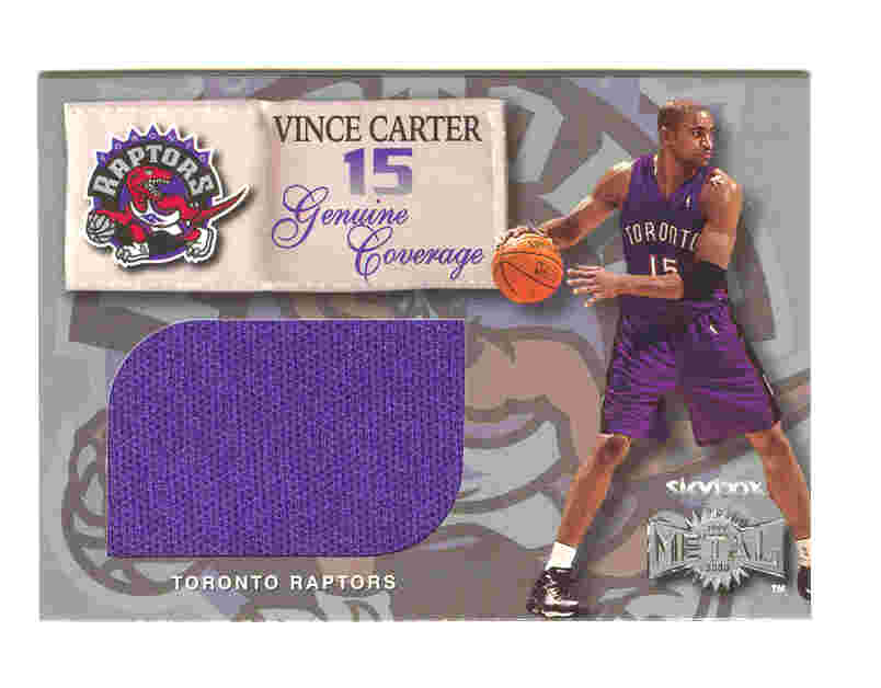 Vince Carter Genuine Coverage Purple Warmups Jersey  1999-2000 99-00 Metal