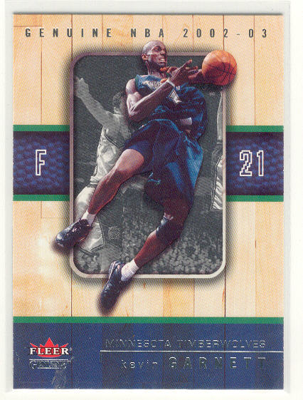 2002-03 Fleer Genuine #50 Kevin Garnett