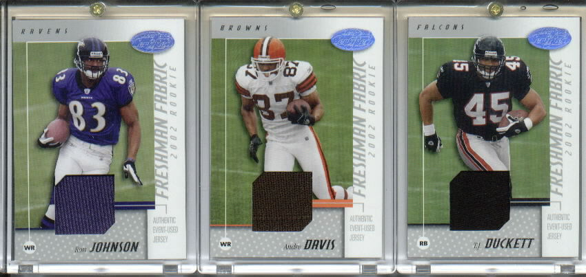 2002 Leaf Certified #116 Ron Johnson JSY RC
