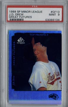 1999 Upper Deck SP Top Prospects Baseball #GF13 J.D. Drew Great Futures Minor League PSA MINT 9 NICE!!