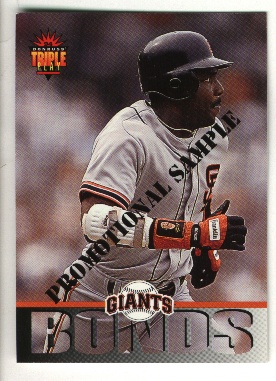 1994 Triple Play Barry Bonds Promo / Sample Card