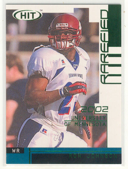 2002 SAGE HIT Rarefied Emerald #R33 Ron Johnson