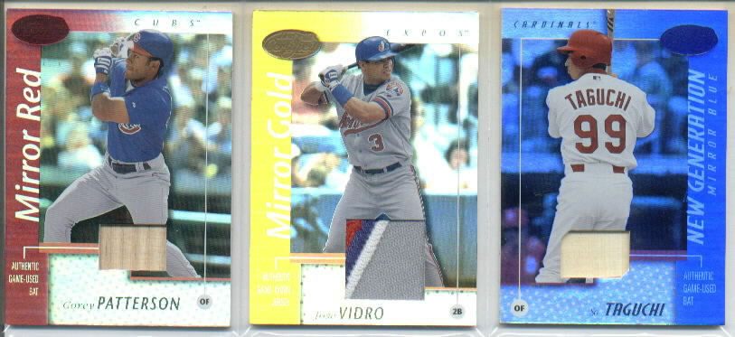 2002 Leaf Certified Mirror Blue #159 So Taguchi NG Bat