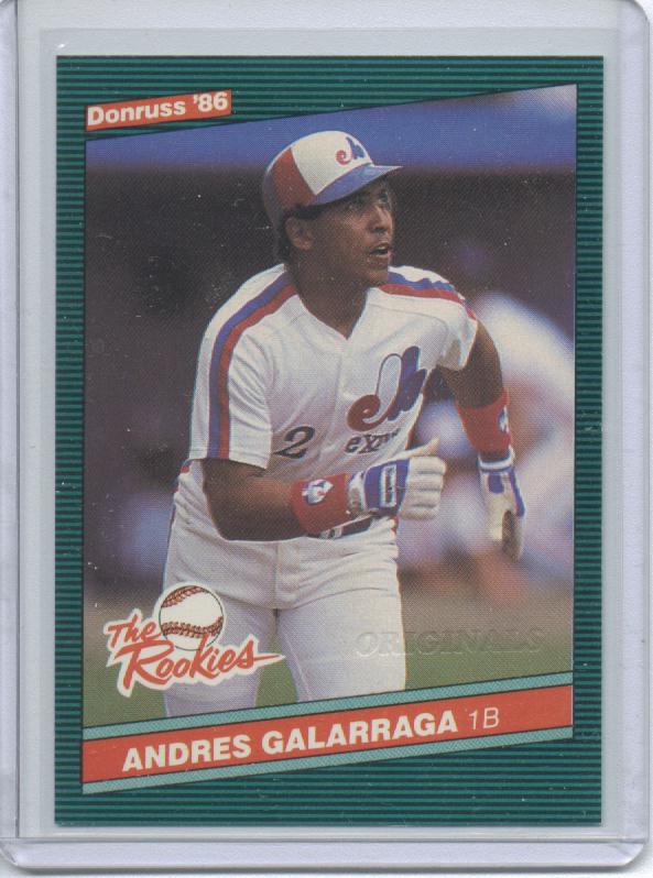 2002 Donruss Originals Embossed #37 Andres Galarraga 1986 DR/10