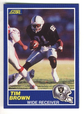 1989 Score #86 Tim Brown RC
