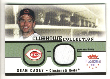 2002 Fleer Platinum Clubhouse Memorabilia #6 Sean Casey Jsy/800