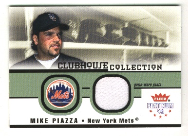 2002 Fleer Platinum Clubhouse Memorabilia #26 Mike Piazza Jsy/950