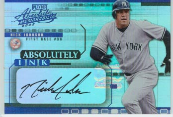 2002 Absolute Memorabilia Absolutely Ink #42 Nick Johnson