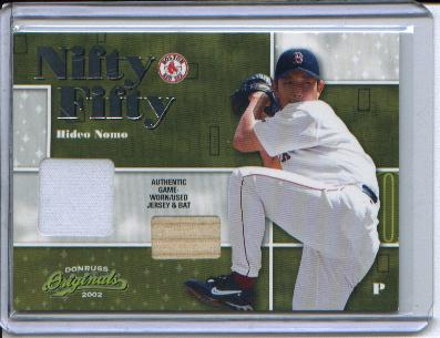 2002 Donruss Originals Nifty Fifty Combos #47 Hideo Nomo Red Sox
