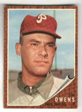 1962 Topps #212 Jim Owens
