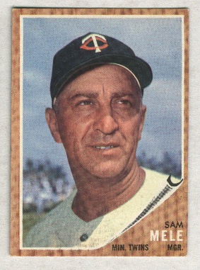 1962 Topps #482 Sam Mele MG