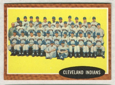 1962 Topps #537 Cleveland Indians TC