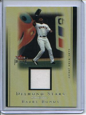 2002 Fleer Premium Diamond Stars Game Used #1 Barry Bonds Jsy