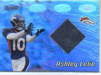 2002 Bowman's Best #104 Ashley Lelie JSY RC
