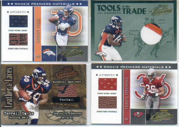 2002 Absolute Memorabilia Leather and Laces #LL25 Terrell Davis
