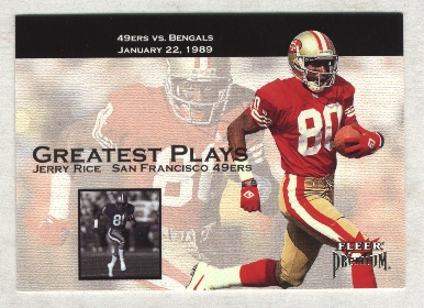 2001 Fleer Premium Greatest Plays #4 Jerry Rice