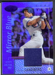 2002 Leaf Certified Mirror Blue #33 Ryne Sandberg Jsy