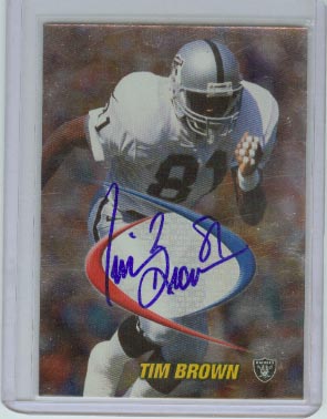 1998 Collector's Edge Odyssey Prodigies Autographs #5 Tim Brown