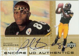 2000 Upper Deck Encore UD Authentics #PB Plaxico Burress