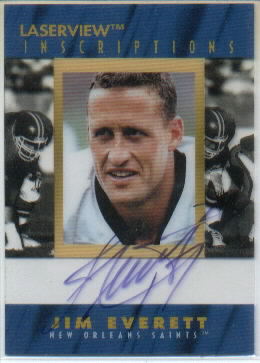 1996 Laser View Inscriptions #8 Jim Everett/3100