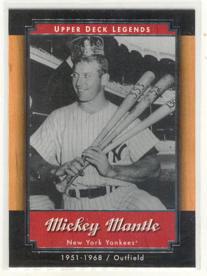 2001 Upper Deck Legends #39 Mickey Mantle