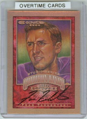 2000 Donruss All-Time Gridiron Kings Studio Autographs #3 Fran Tarkenton