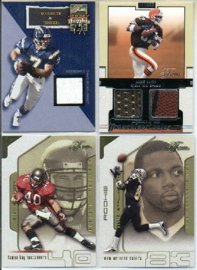 2002 Flair Jersey Heights Jerseys #4 Doug Flutie