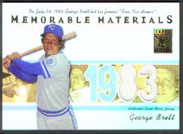 2002 Topps Tribute Memorable Materials #GB George Brett Jsy B