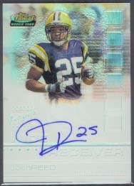2002 Finest Refractors #121 Josh Reed AU