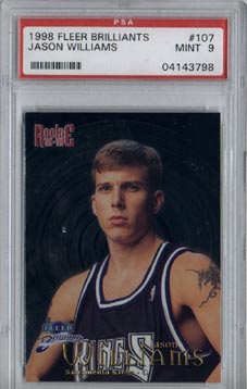 1998/99 Fleer Brilliants Basketball #107 Jason Williams Rookie PSA Mint 9 NICE!!
