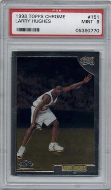 1998/99 Topps Chrome Basketball #151 Larry Hughes Rookie PSA Mint 9 NICE!!