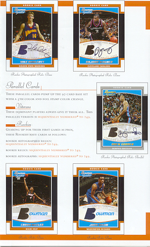 2002-03 Bowman Signature Edition NBA Basketball Pack