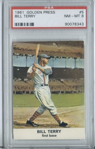 1961 Golden Press #5 Bill Terry