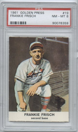 1961 Golden Press #19 Frankie Frisch