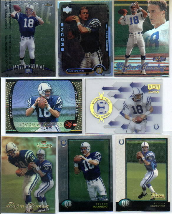 1998 Playoff Momentum Endzone X-press Non-Die Cut #R11 Peyton Manning