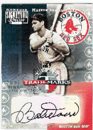 2001-02 Donruss Signature Hawaii Team Trademarks Master Series #5 Bobby Doerr/1