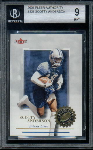 2001 Fleer Authority #131 Scotty Anderson RC