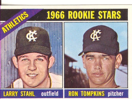 1966 Topps #107 Rookie Stars/Larry Stahl RC/Ron Tompkins RC