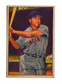 1952 Bowman #42 Johnny Wyrostek