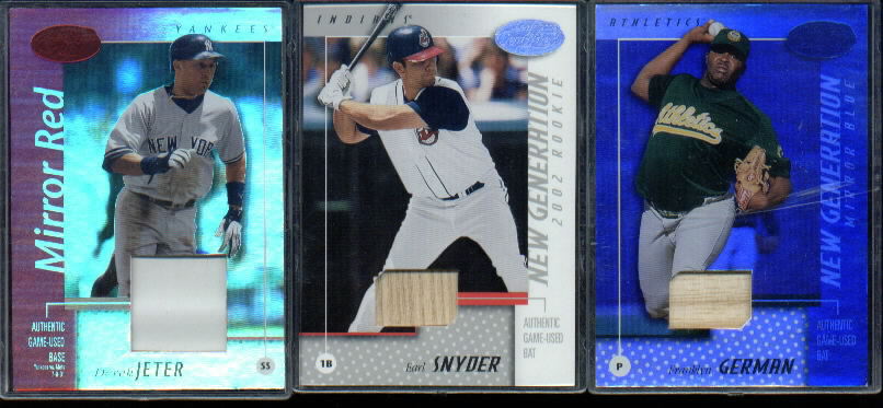 2002 Leaf Certified Mirror Blue #162 Franklyn German NG Bat