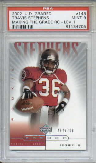 2002 UD Graded #148 Travis Stephens P RC