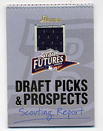 2002 Bowman Draft Fabric of the Future Relics #CC Carl Crawford