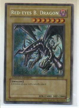 2002 Yu-Gi-Oh Collector Tins #BPT-5 Red Eyes B Dragon (SP) FOIL Limited Edition (Card Only, Tin Not Included)   