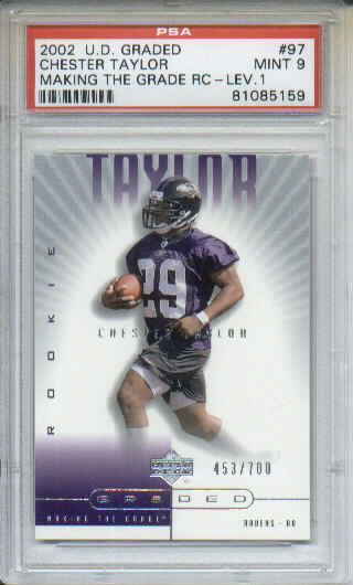 2002 UD Graded #97 Chester Taylor A RC