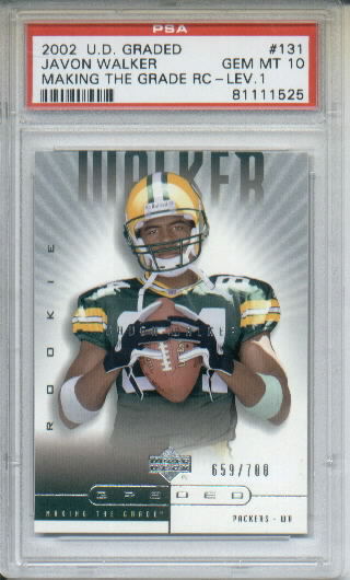 2002 UD Graded #131 Javon Walker P RC