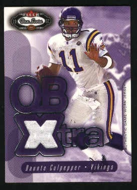 2002 Fleer Box Score QBXtra Jerseys #3 Daunte Culpepper